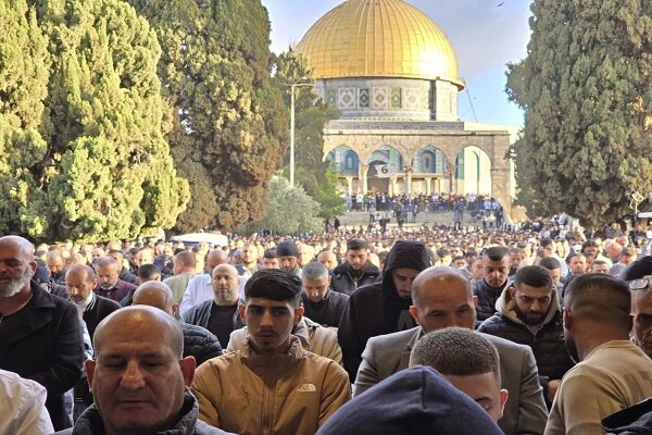 برگزاری نماز عید قربان در مسجد الاقصی با حضور ۱۴۰ هزار فلسطینی