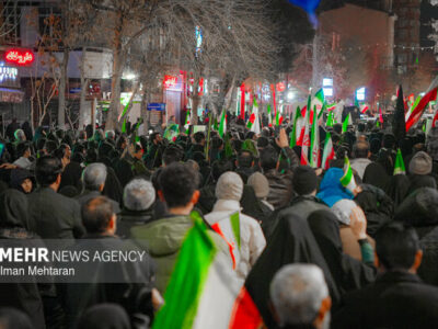 بزرگداشت ۹ شهید دانشمند هستهای در تجمع مردم کرمانشاه