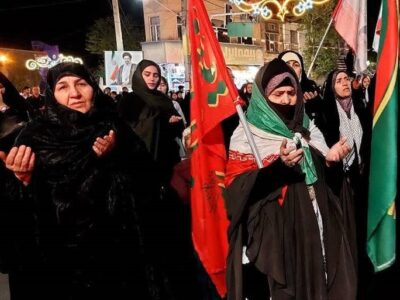 تداوم حضور شبانه مردم مشگین در خیابان
