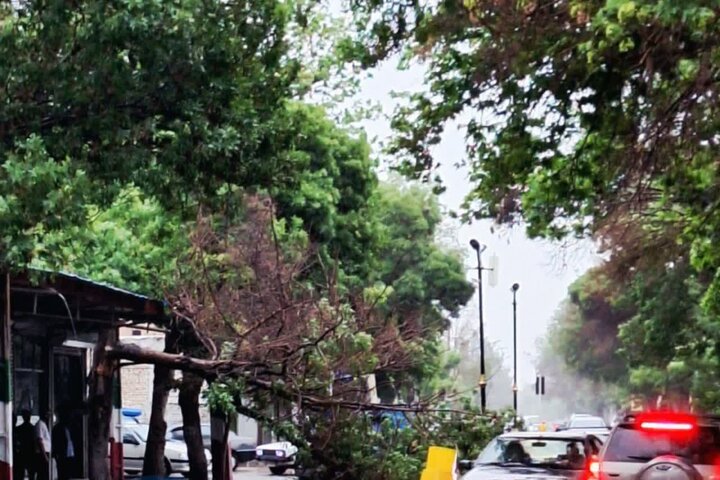 ثبت شدیدترین طوفان ۵۸ سال اخیر کاشان با سرعت ۱۰۵ کیلومتر در ساعت