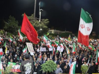 حضور باشکوه جانفدایان خمین در هفتاد و هشتمین شب حماسه