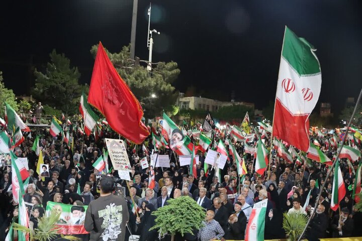 حضور باشکوه جانفدایان خمین در هفتاد و هشتمین شب حماسه