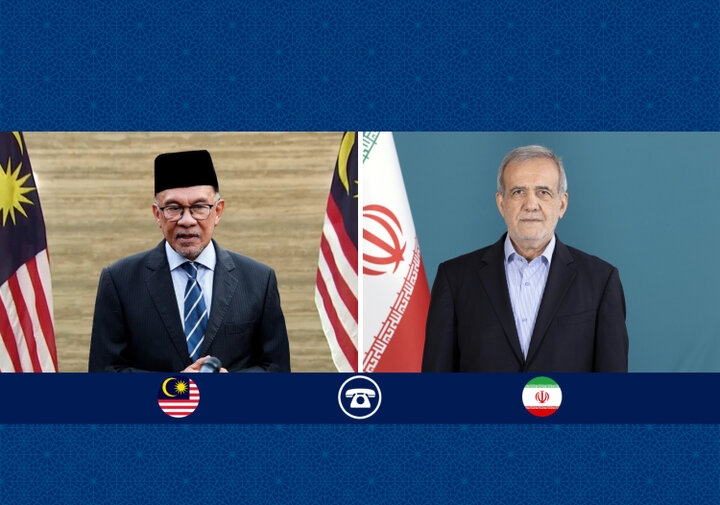 دعوت پزشکیان از نخست وزیر مالزی برای سفر به تهران