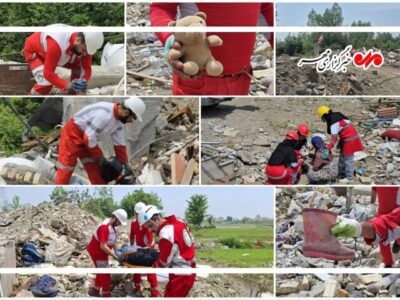 مانور مشترک تخصصی امداد و نجات در روستای عثماوندان شفت