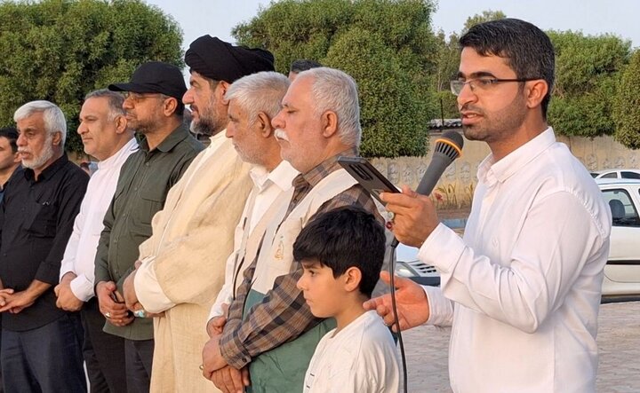 پرچم سبز علوی در ساحل خلیج فارس به اهتزاز درآمد پرچم سبز علوی در ساحل خلیج فارس به اهتزاز درآمد