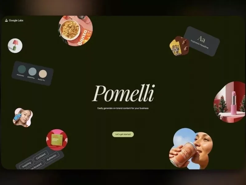 گوگل Pomelli به ایجنت هوش مصنوعی مجهز شد؛ ساخت وب‌سایت و هویت بصری از صفر