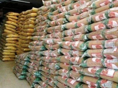 ۲۴۰۰ تُن برنج قاچاق در آغاجاری کشف شد