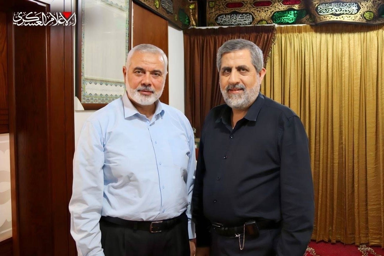 تصاویر تازه منتشر شده از «حاج رمضان» در کنار فرماندهان فلسطینی کشور فلسطین , نوار غزه , جنگ تحمیلی 12 روزه رژیم صهیونیستی علیه ایران ,