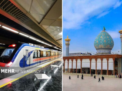 تکمیل فاز اجرایی دسترسی‌های مترو شیراز به حرم شاهچراغ(ع)