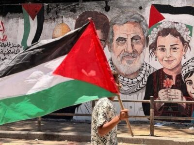 دیوارنوشته‌هایی در فلسطین به یاد «حاج رمضان»
