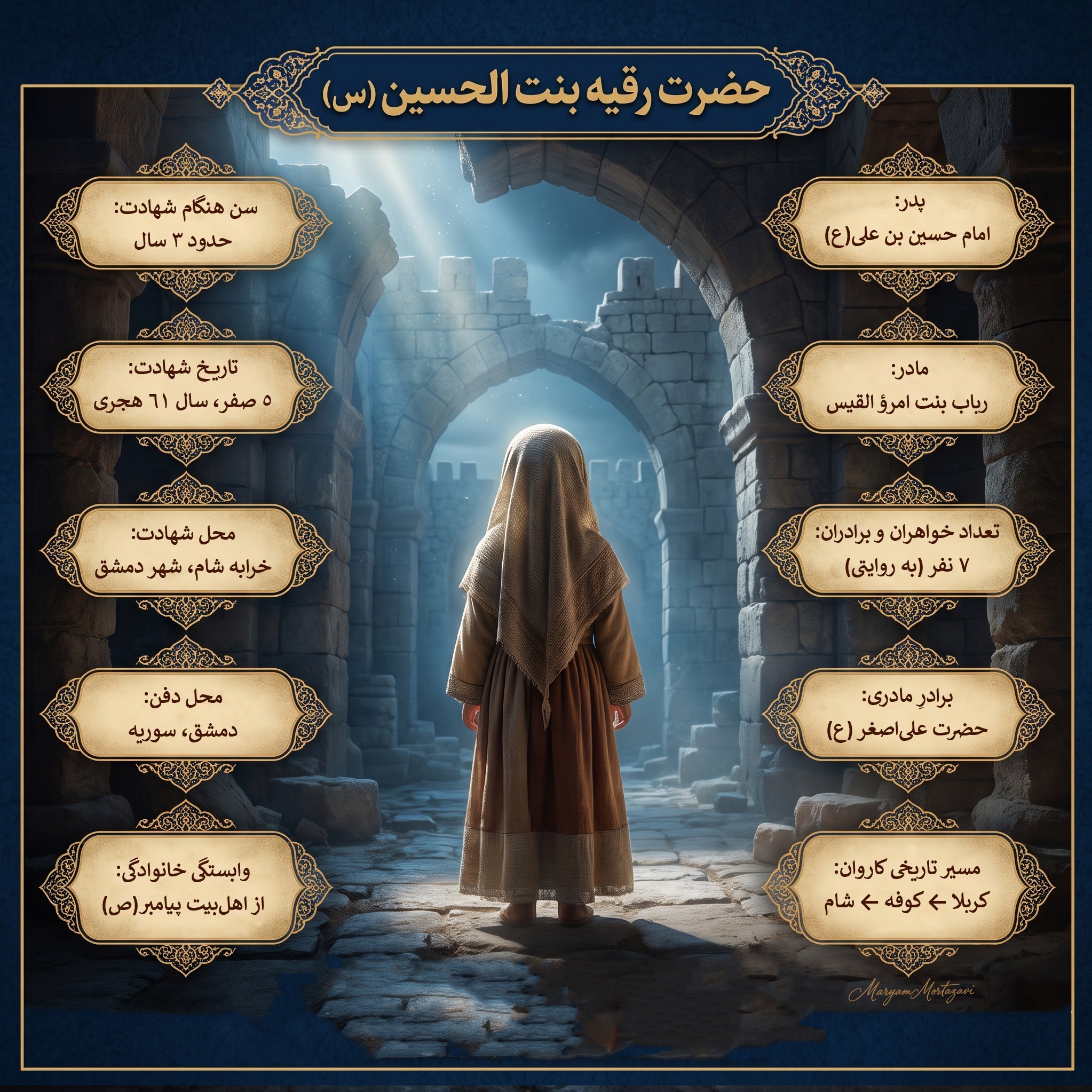 اینفوگرافیک| کودک سهساله، پیام کربلا و افکار عمومی آنروزگار حسینیه تسنیم , حرم حضرت رقیه (س) , امام حسین (ع) , اهل بیت , ماه صفر , محرم , کربلا , عاشورا ,