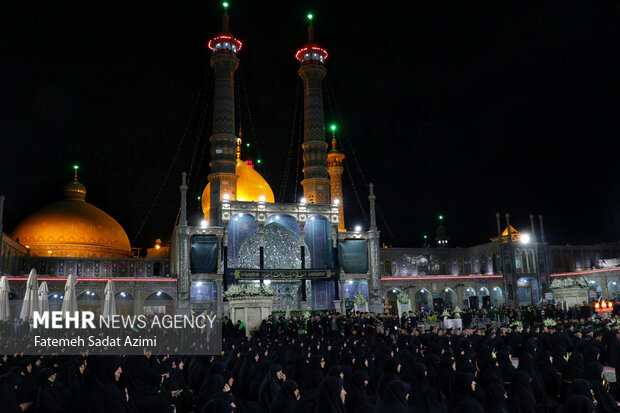 قوای سه گانه بزرگداشت رهبر شهید را در حرم بانوی کرامت برگزار می کنند