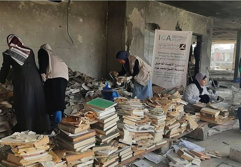 نجات کتابخانهای که 3 بار هدف ماشین انهدام اسرائیل قرار گرفت