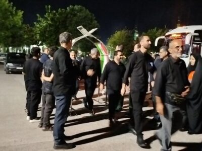 گزارش خبرنگار مهر از اعزام کاروان آستانه اشرفیه برای تشییع رهبر شهید