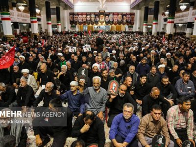 برگزاری آیین چهلم و تدفین رهبر شهید انقلاب اسلامی در حرم بانوی کرامت
