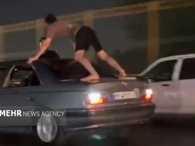 توقیف خودروی متخلف پس از انجام حرکات خطرآفرین در کیانپارس اهواز