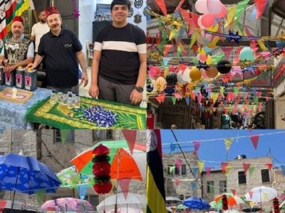 جشن میلاد پیامبر(ص) در فلسطین و یمن/ شادی کودکان غزه زیر سقف چادرها