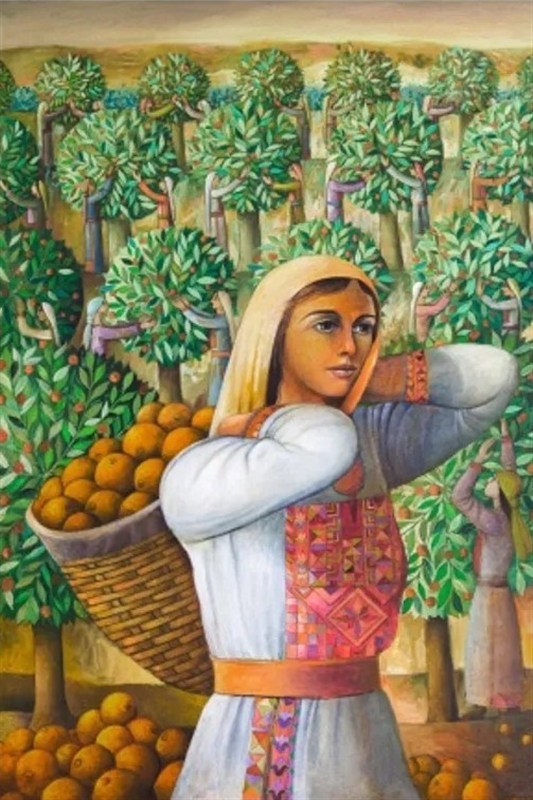کشور فلسطین , کرانه باختری , نوار غزه , رژیم صهیونیستی (اسرائیل) , نقاشی , هنرهای تجسمی , شجره الزیتون , 