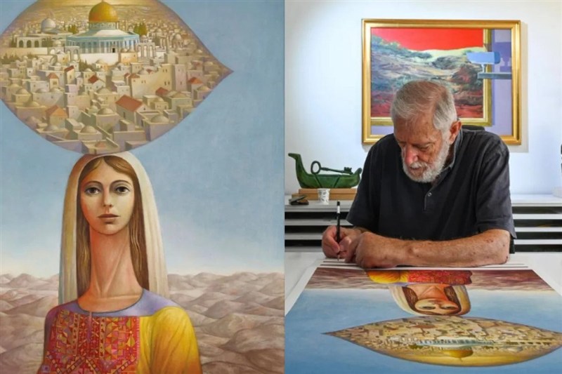 کشور فلسطین , کرانه باختری , نوار غزه , رژیم صهیونیستی (اسرائیل) , نقاشی , هنرهای تجسمی , شجره الزیتون , 