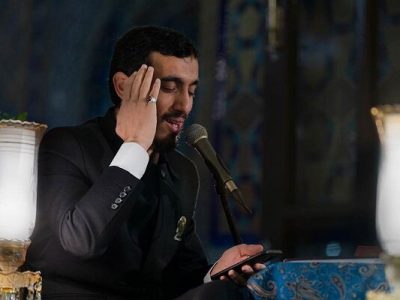 مراسم چهارپایه خوانی عصر شهادت امام رضا(ع) در حرم رضوی