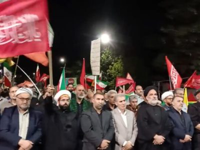 میدان‌داری سلماسی‌ها در شب شام غریبان شهادت امام رضا(ع) در خیابان