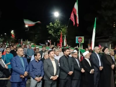 نمایش اقتدار و ایستادگی مردم سلماس در حمایت از وطن