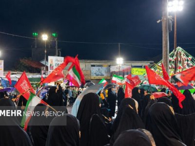 لنگرودیها در شب ۱۹۸ تجمعات پای کار ایران ایستادند